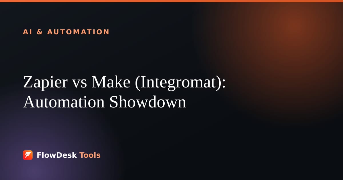 Zapier vs Make (Integromat): Automation Showdown